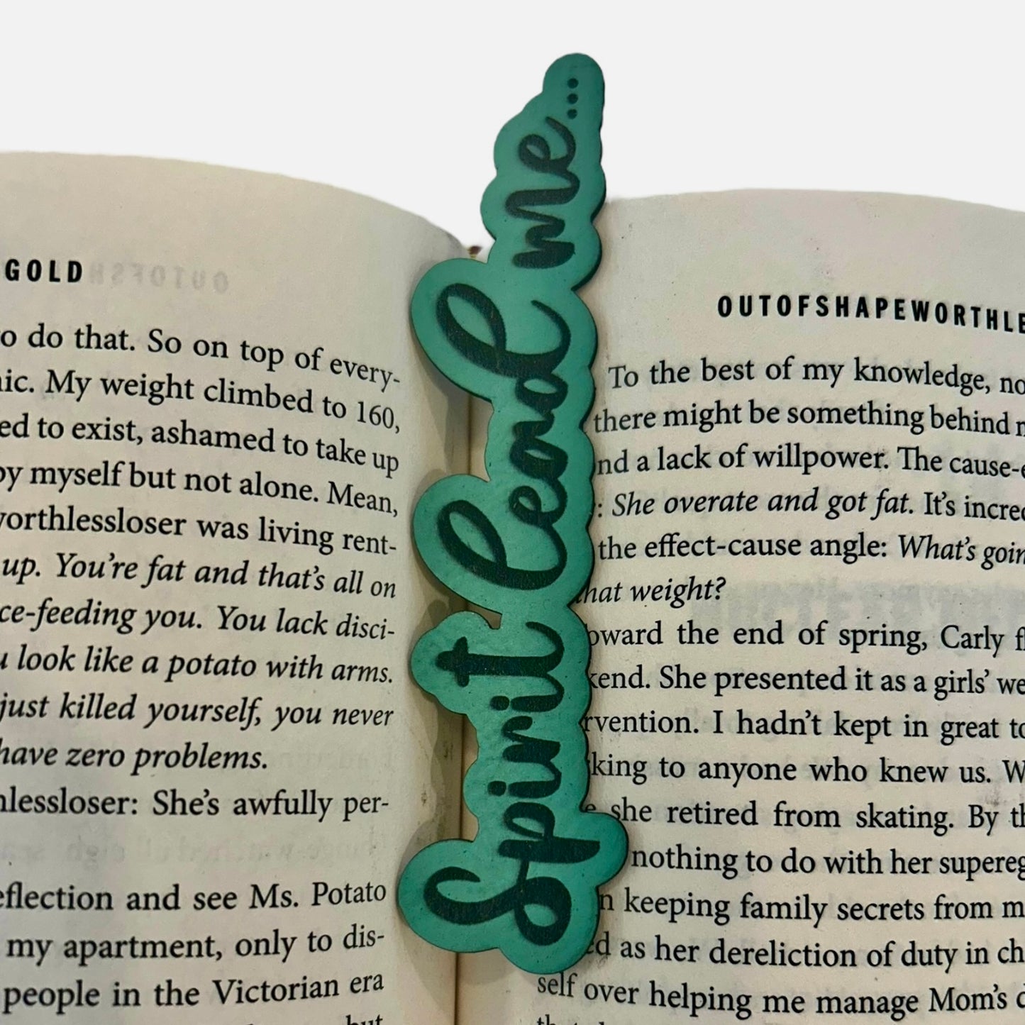 Spirit Lead Me Christian Quote Bookmark - Leather or Wooden