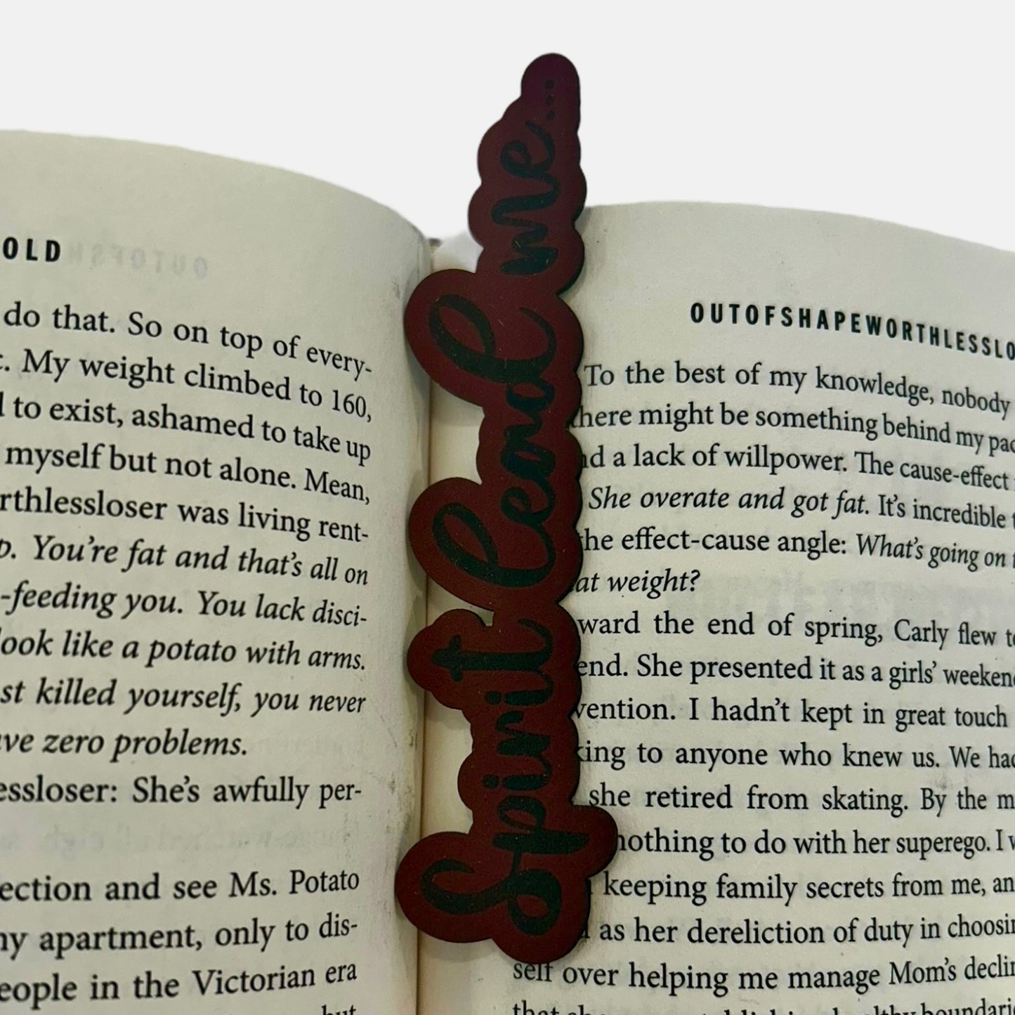 Spirit Lead Me Christian Quote Bookmark - Leather or Wooden