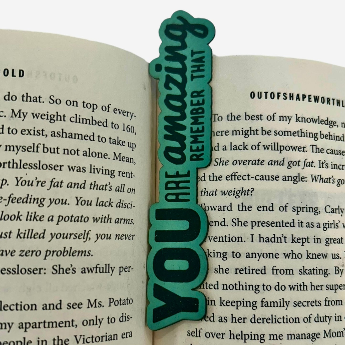 You Are Amazing Quote Bookmark - Leather or Wooden