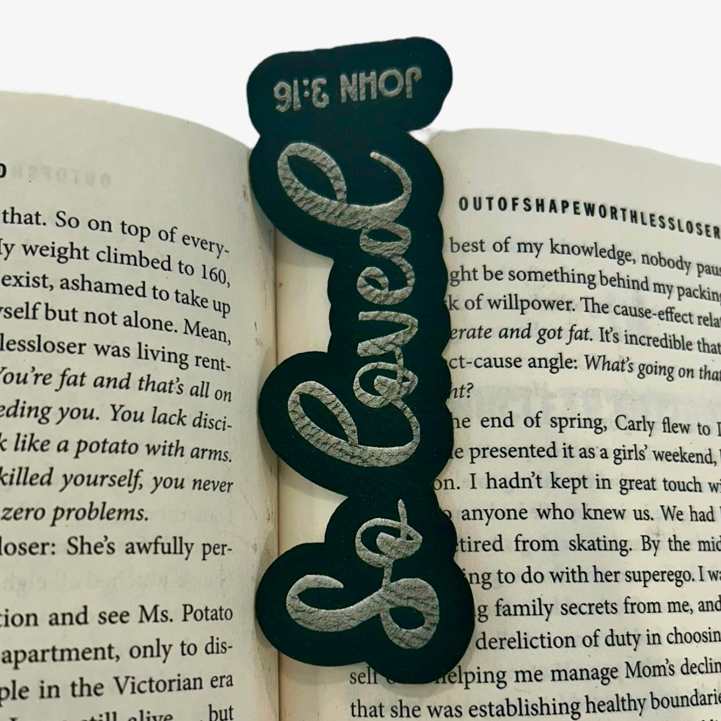 So Loved John 3:16 Christian Bookmark - Leather or Wooden
