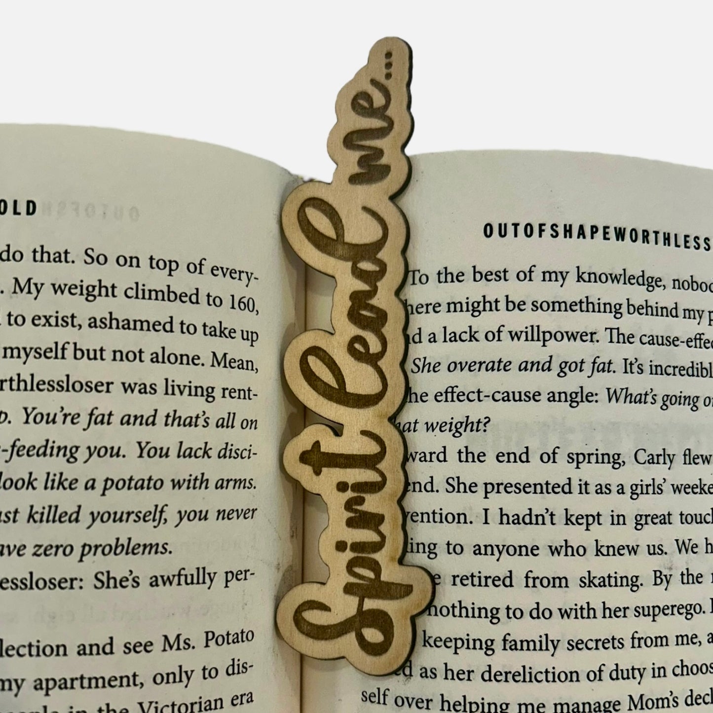 Spirit Lead Me Christian Quote Bookmark - Leather or Wooden