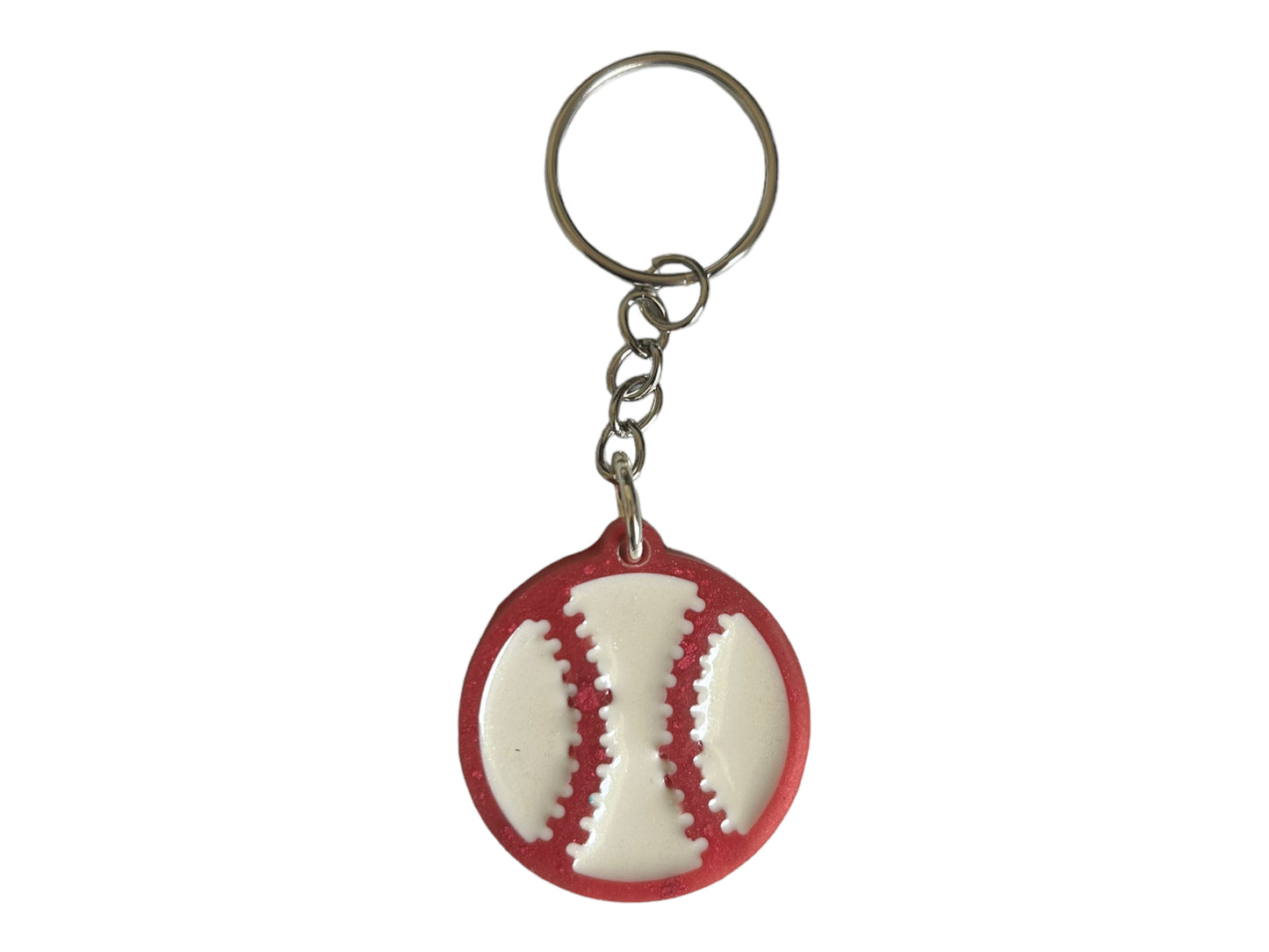 Sports Resin Keychains - Soccer, Volleyball, Basketball, Baseball, Football