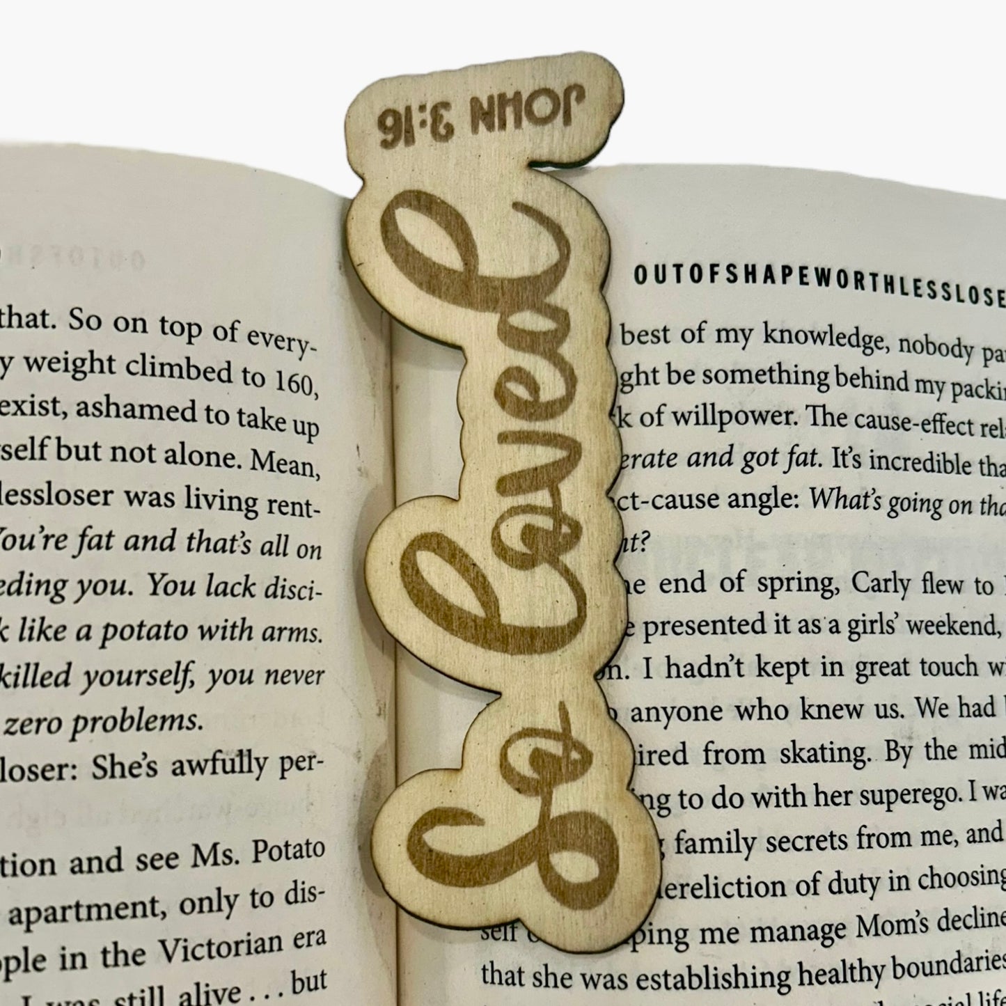 So Loved John 3:16 Christian Bookmark - Leather or Wooden