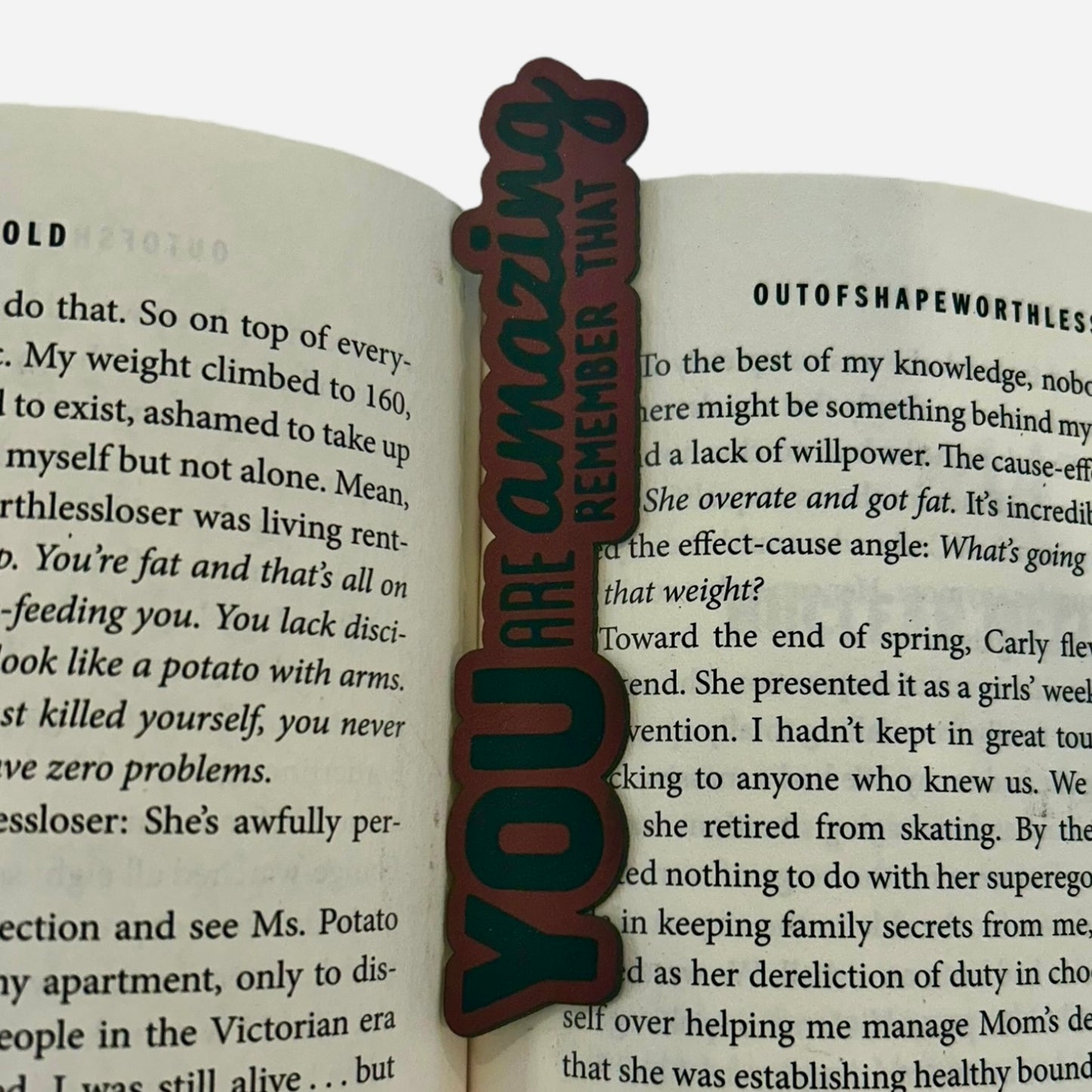 You Are Amazing Quote Bookmark - Leather or Wooden