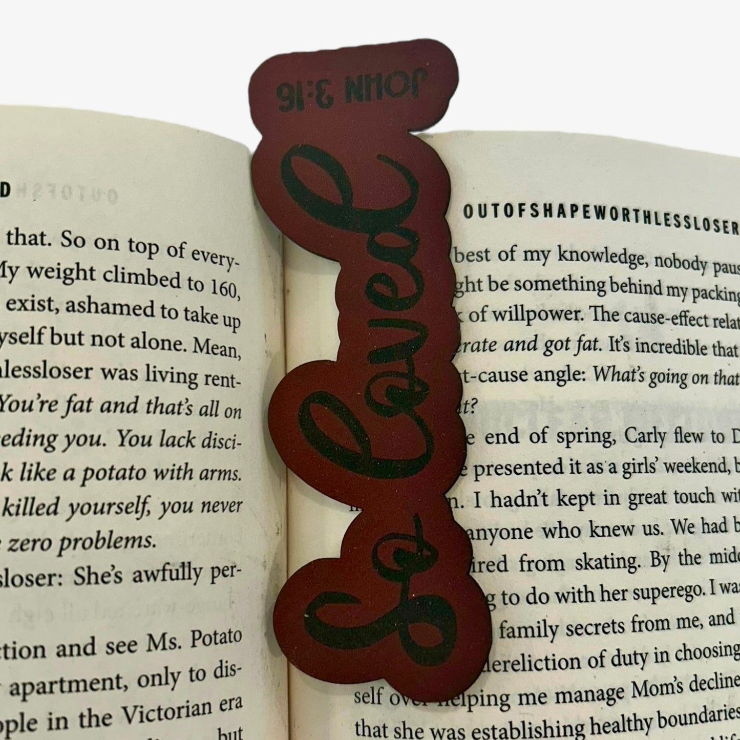 So Loved John 3:16 Christian Bookmark - Leather or Wooden