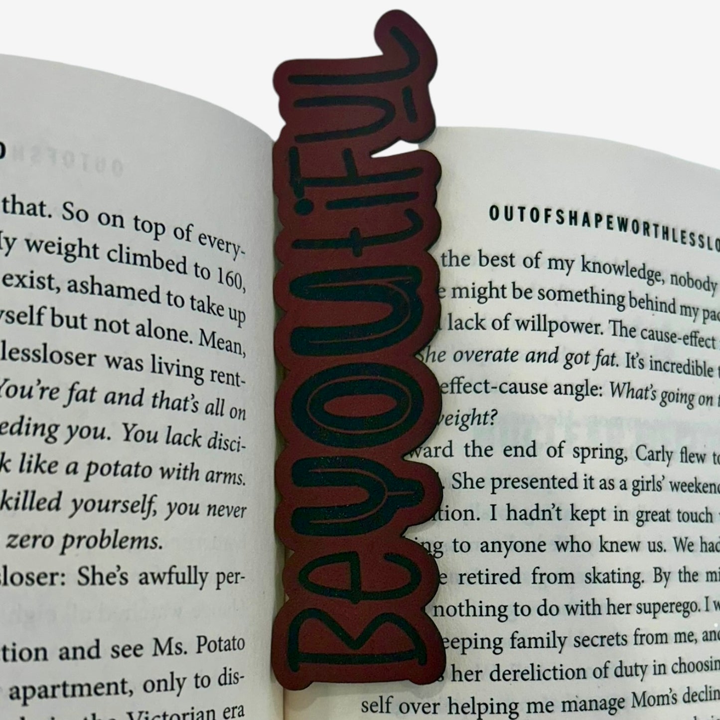 BeYOUtiful Bookmark Leather or Wooden