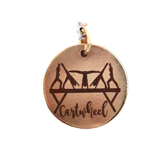 Cartwheel Beam Skill Charm for Gymnastics Keychain