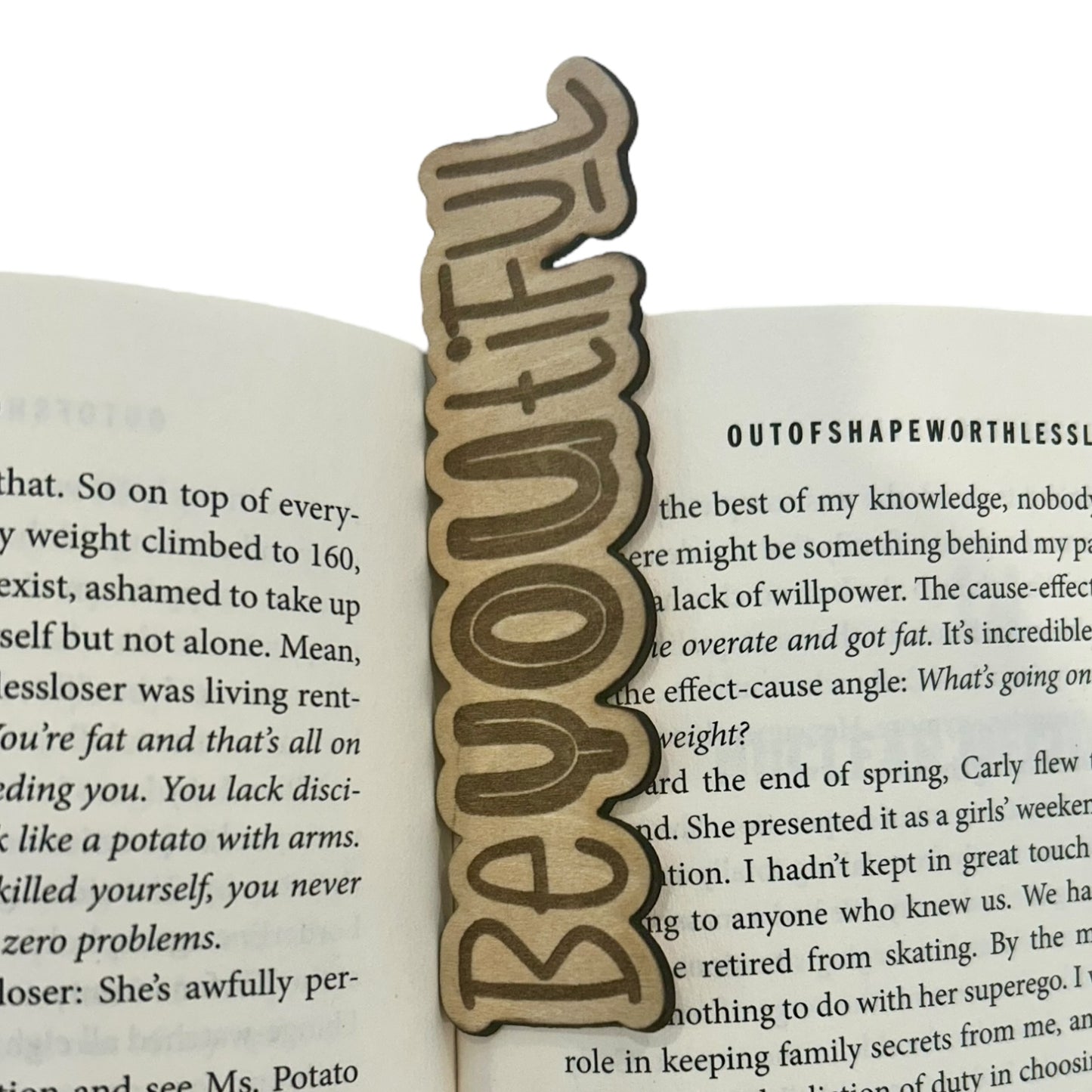 BeYOUtiful Bookmark Leather or Wooden