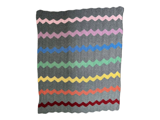 Rainbow Chevron Blanket