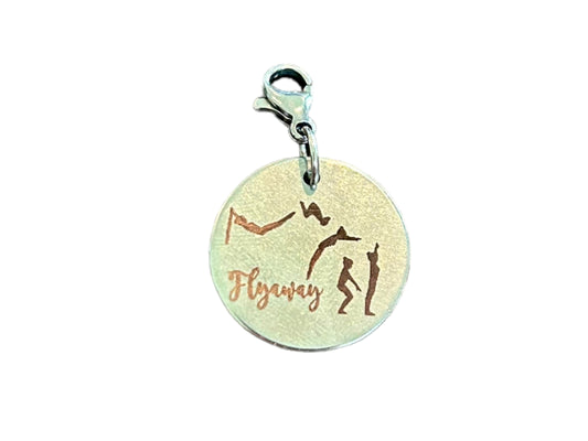 Flyaway (Bars) Skill Charm for Gymnastics Keychain