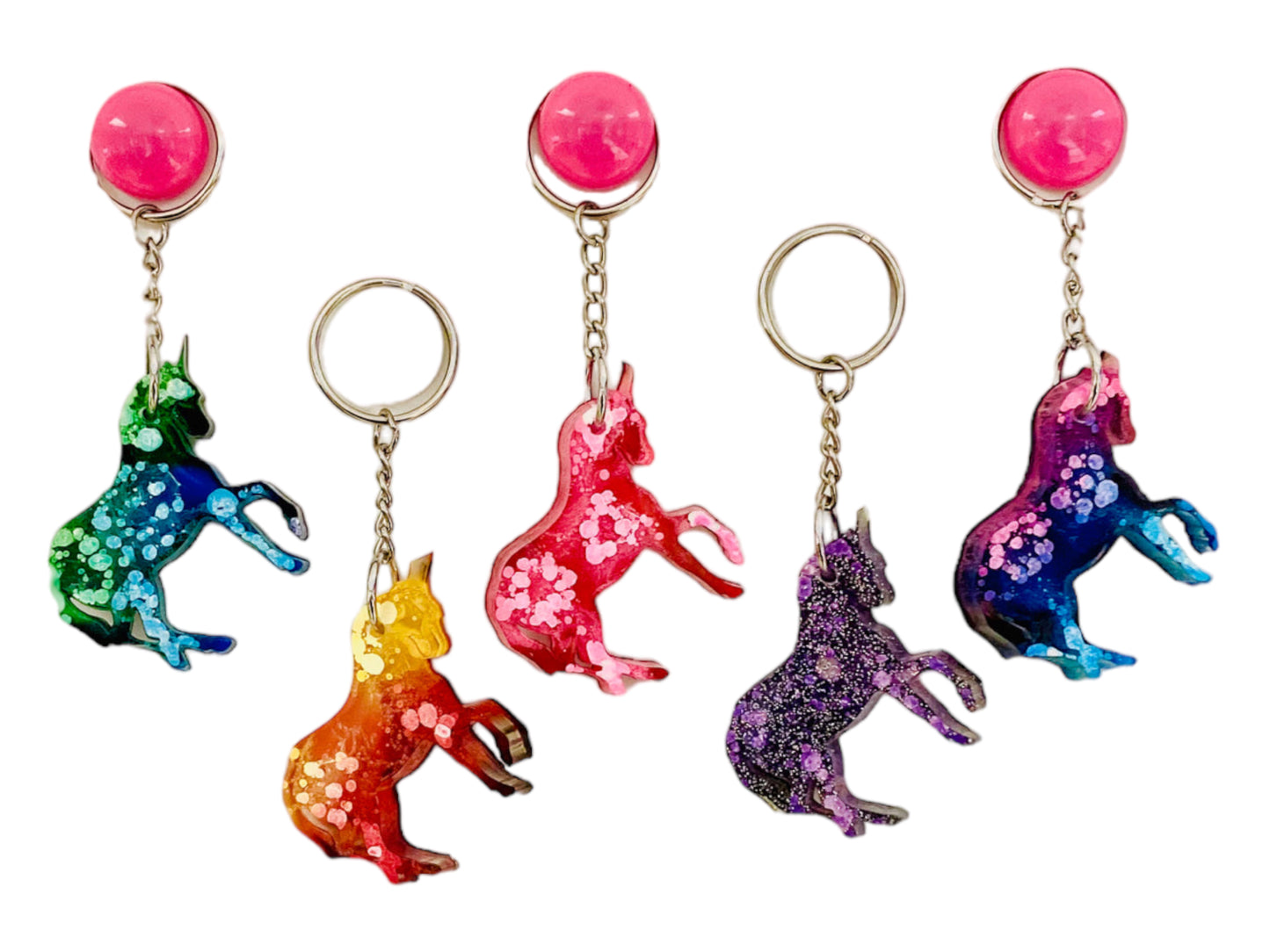 Unicorn Resin Keychain