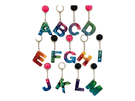 Resin Letter Keychain