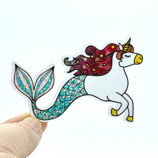 Mermaicorn Waterproof Sticker
