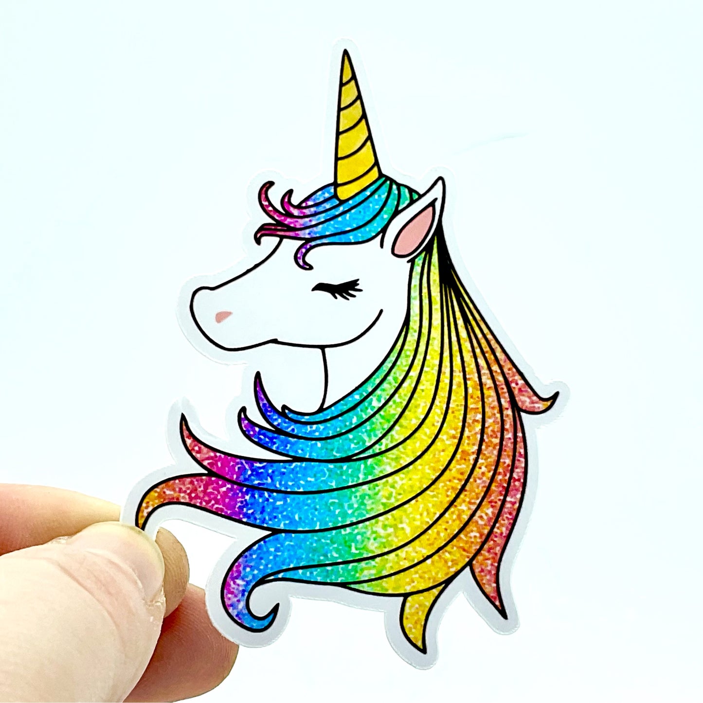 Rainbow Unicorn Waterproof Sticker