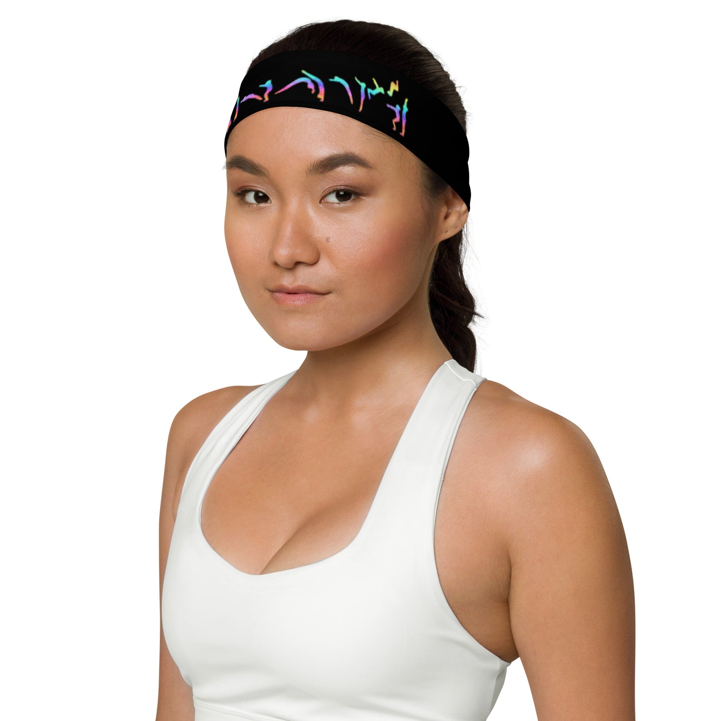Gymnastics Roundoff BHS Back Tuck Rainbow Headband