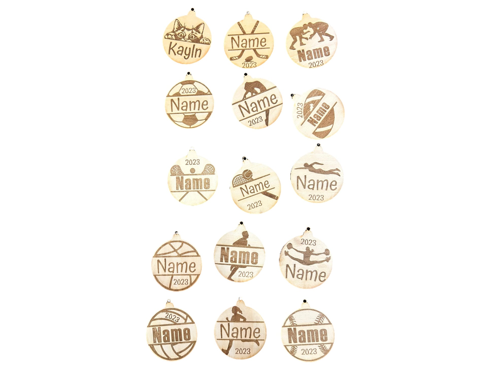 Customized Sports Ornament - With Your Name!