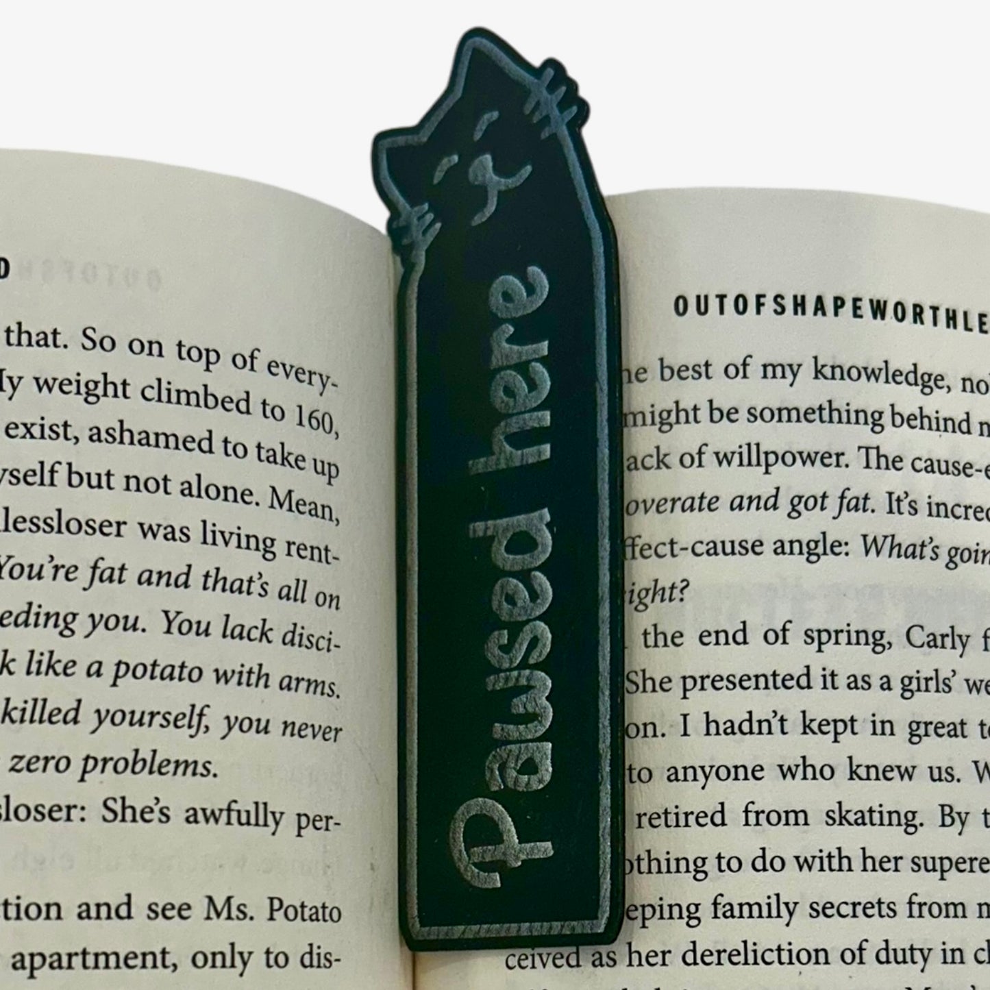 Life is Better With a Cat Bookmark - Leather or Wooden