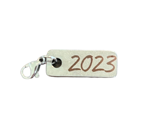 Year Charm for Gymnastics Keychain