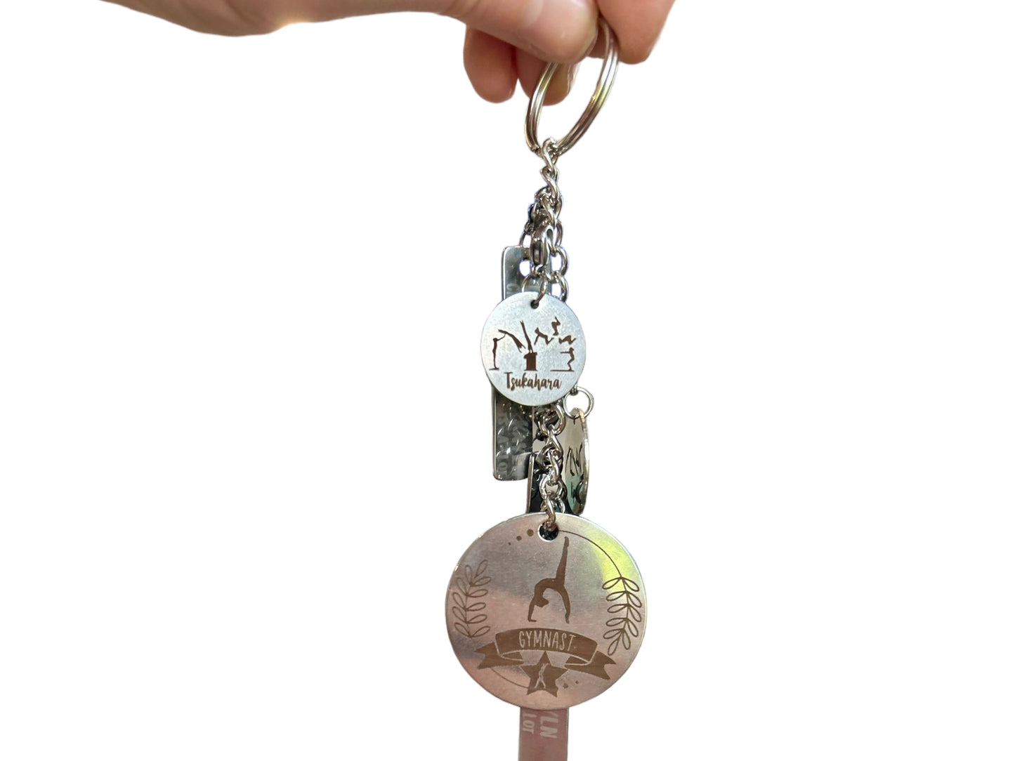 Year Charm for Gymnastics Keychain