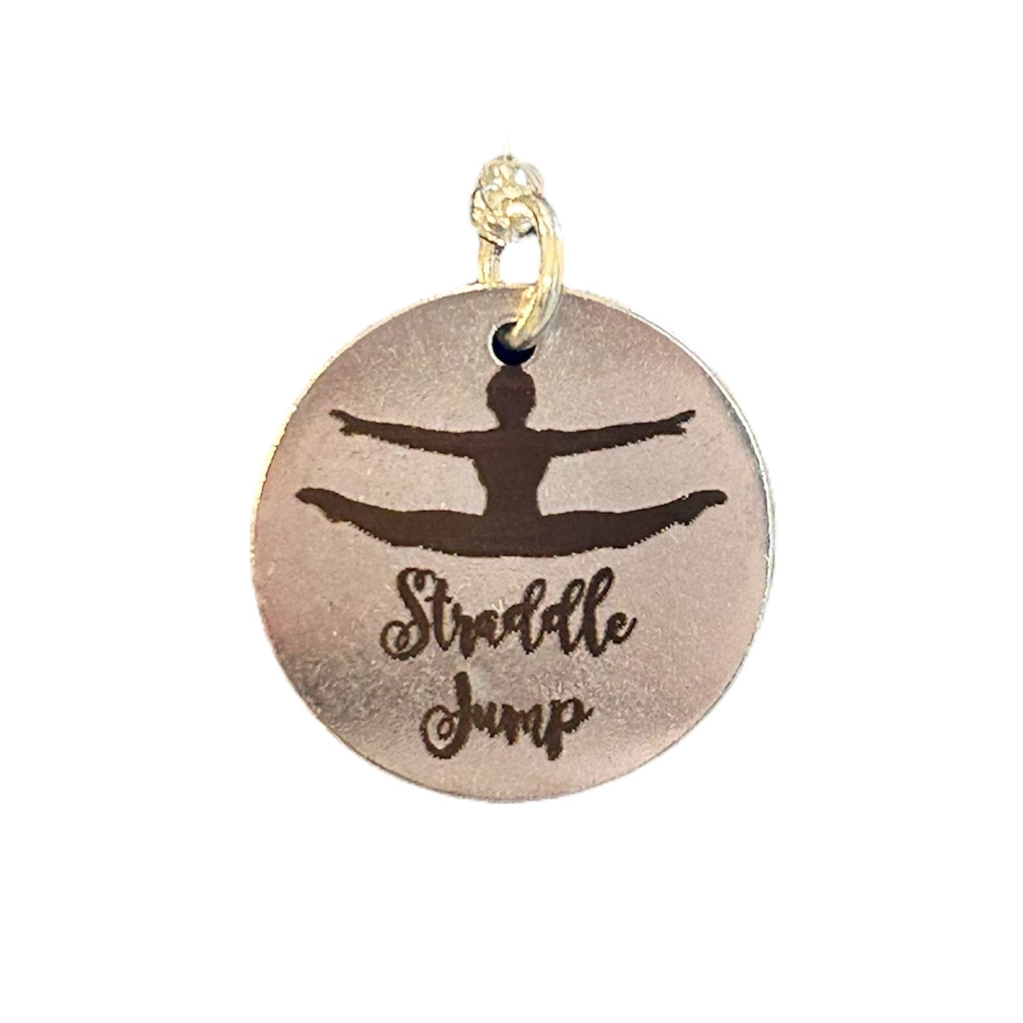 Straddle Jump (Floor) Skill Charm for Gymnastics Keychain