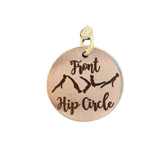 Front Hip Circle (Bars) Skill Charm for Gymnastics Keychain