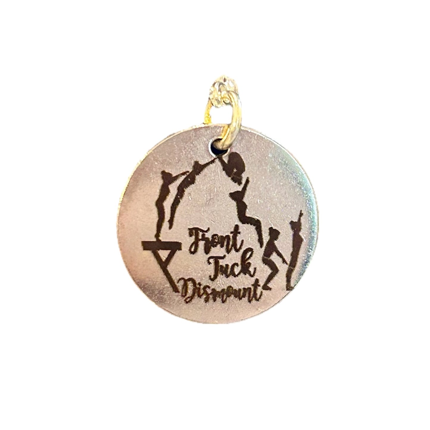 Front Tuck Dismount (Beam) Skill Charm for Gymnastics Keychain