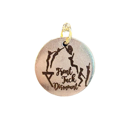 Front Tuck Dismount (Beam) Skill Charm for Gymnastics Keychain