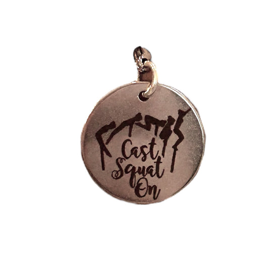 Cast Squat On Bars Skill Charm for Gymnastics Keychain