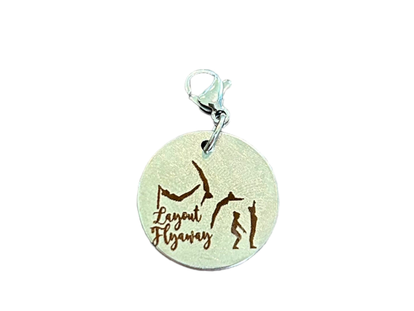 Layout Flyaway (Bars) Skill Charm for Gymnastics Keychain