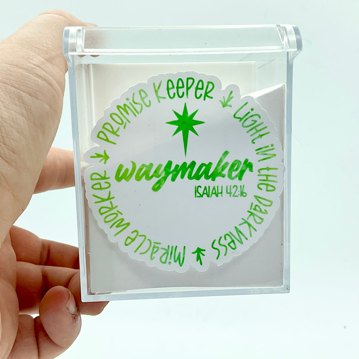 Waymaker (Green) Waterproof Sticker
